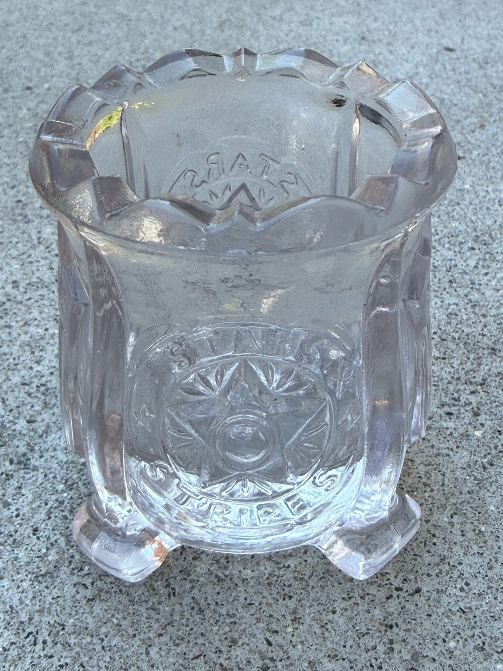 Antique 1910s Safety Night Light Co EAPG Candle Match Toothpick Holder
